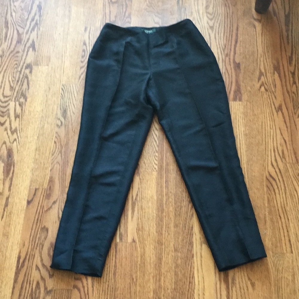 Ralph Lauren high waist silk dress pants